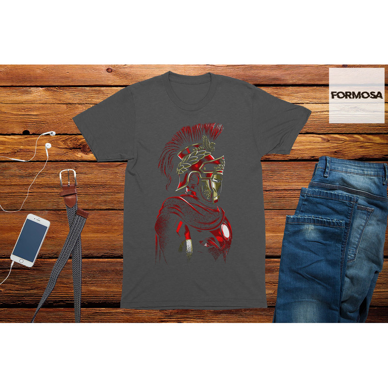 Iron Roman Soldier Adults Unisex T-Shirt, men's t-shirt, top, fashion, adults tshirt, graphic tee, novelty, men's comedy t-shirt - 2.jpg