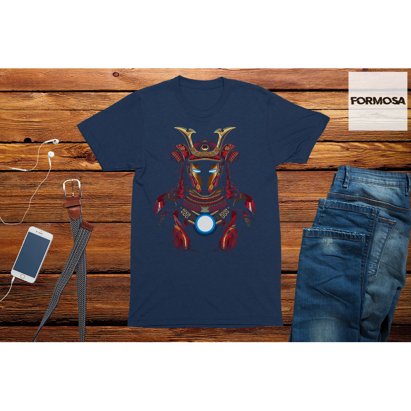 Iron Samurai Warrior Adults Unisex T-Shirt, graphic tee, novelty, men's comedy t-shirt, birthday t-shirt, slogan t-shirts, humour t shirts - 3.jpg