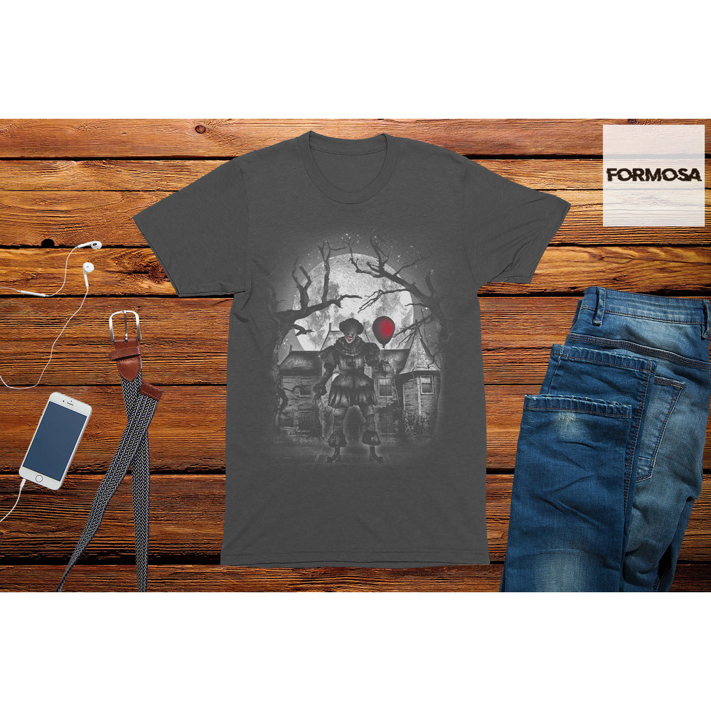 Moonlight Clown Halloween T-Shirt, men's funny t-shirt - 2.jpg