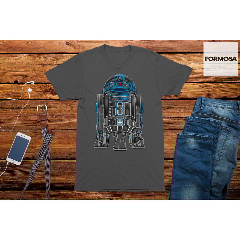 Neon Space Droid T-Shirt graphic tee geek t-shirt funny shirt for men - 2.jpg