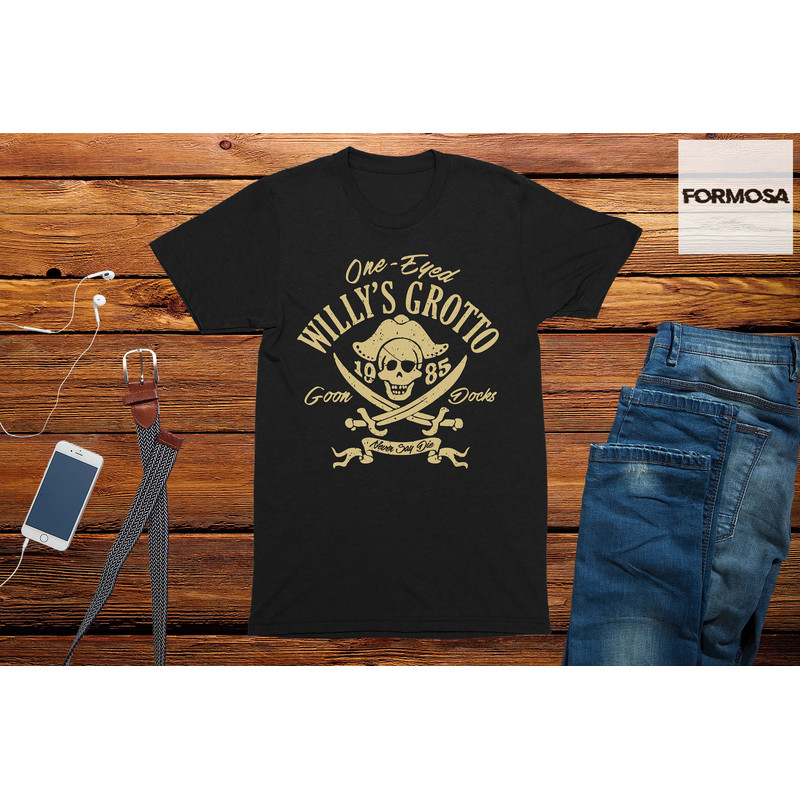 One Eyed Willy Grotto T-Shirt Mens humour t shirts, novelty t-shirts for men - 1.jpg