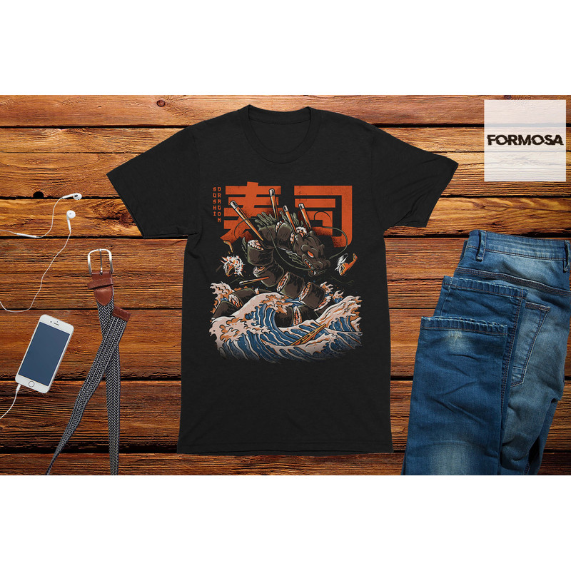 Sushi Dragon Monster T-Shirt anime gifts, Japanese anime shirt, manga shirt - 1.jpg