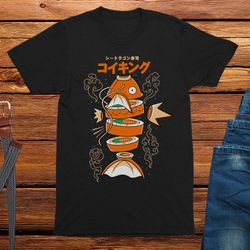 sushicarp anime food t-shirt gift, japanese cartoon t-shirt, anime clothing
