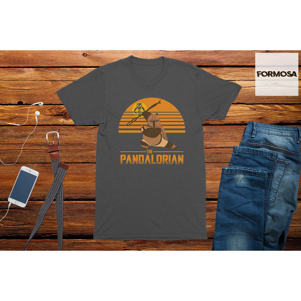 The Pandalorian Men's T-Shirt funny tee shirts nerd sci fi graphic tee geek t-shirt - 2.jpg