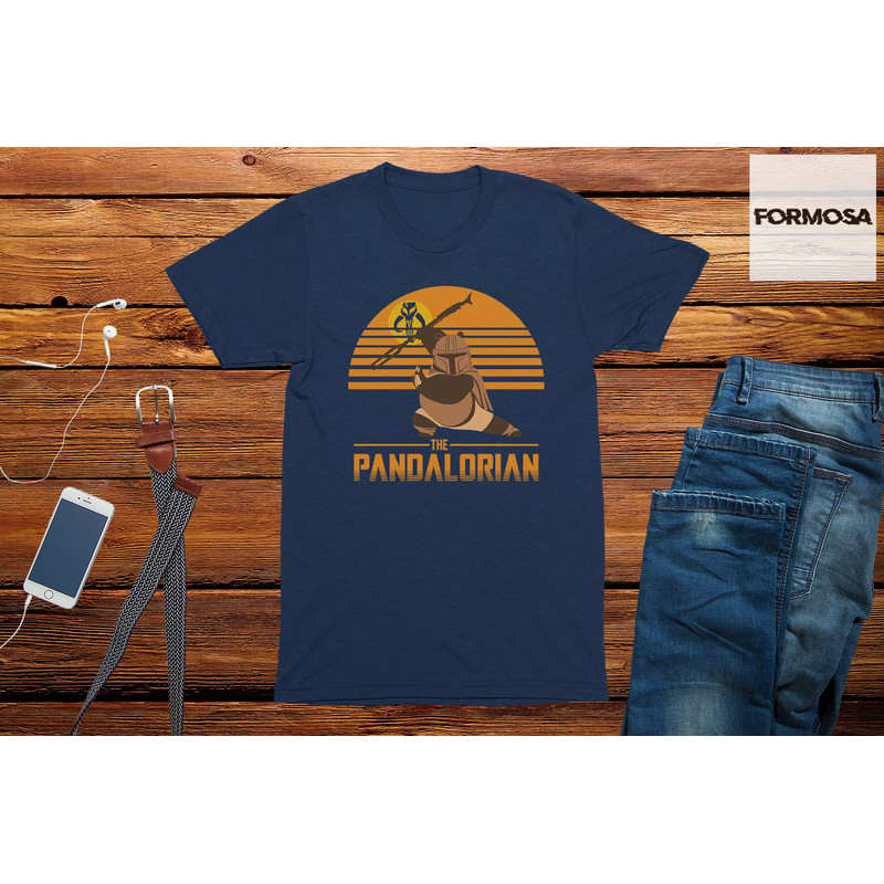 The Pandalorian Men's T-Shirt funny tee shirts nerd sci fi graphic tee geek t-shirt - 3.jpg