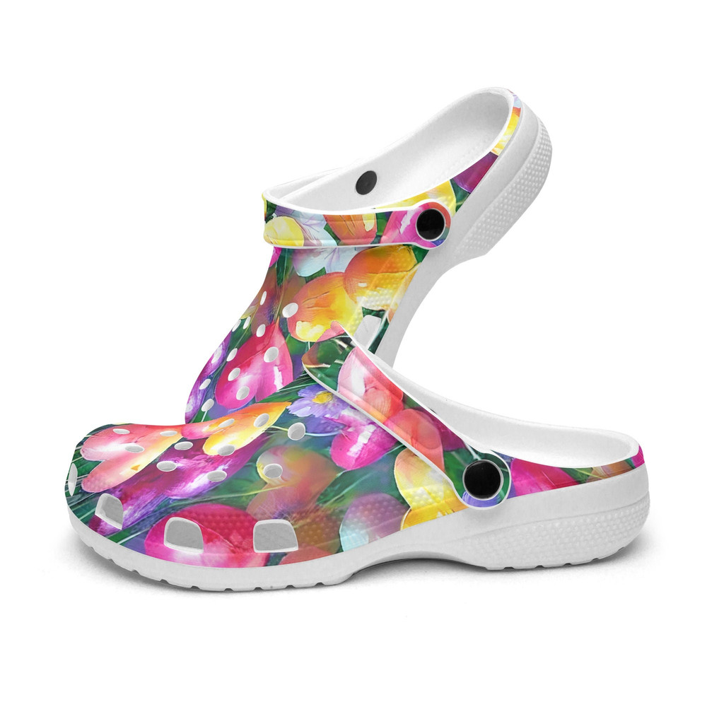 Unisex CrocClogs Bubblegum Hearts 80s Retro Groovy Vibes Peace 1970 70s 1980 80s Retro Print Peace Retro Hippie groovy cool.jpg