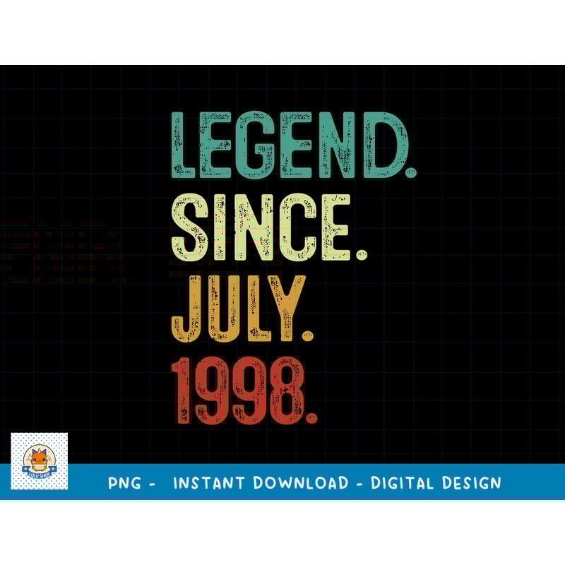 25 Years Old Legend Since July 1998 25th Birthday png, sublimation copy.jpg