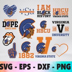 Virginia State University Artwork HBCU Collection, SVG, PNG, EPS, DXF