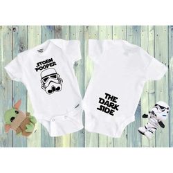 Storm Pooper Baby Shirt, Dark Side Shirt, Star Wars Baby Shirt, Disney Baby Shirt, Darth Vader, New Born Baby Shirt