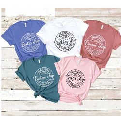warning 2023 trip in progress girl's trip shirt, cousin trip shirt, besties trip shirt, custom trip shirt, family vacat