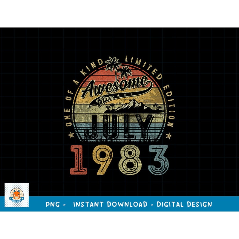 40 Year Old Awesome Since July 1983 40th Birthday png, sublimation copy.jpg