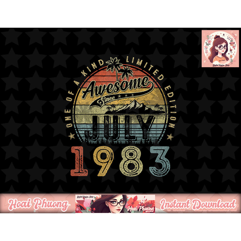 40 Year Old Awesome Since July 1983 40th Birthday png, sublimation copy.jpg