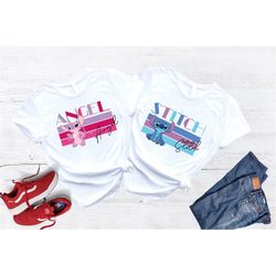 stitch couples shirts, stitch shirt, angel shirt, stitch valentine shirt, disney couples shirts, disney valentine shirt
