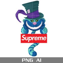 cheshire cat supreme png, supreme logo png, cheshire cat png, cartoon png, ai digital file