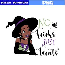 halloween princess png, no fricks just treats png, tiana png, princess png, halloween png, disney png, png digital file