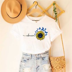 sunflower ukraine shirt, ukraine shirt, pray for ukraine shirt, support ukraine shirt, stand with ukraine shirt