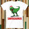 Santasaurus Rex Ho Ho Ho Christmas Trex Dinosaur T Shirt Adult Unisex Men Women Retro Design Tee Vintage Top A4744 - 1.jpg