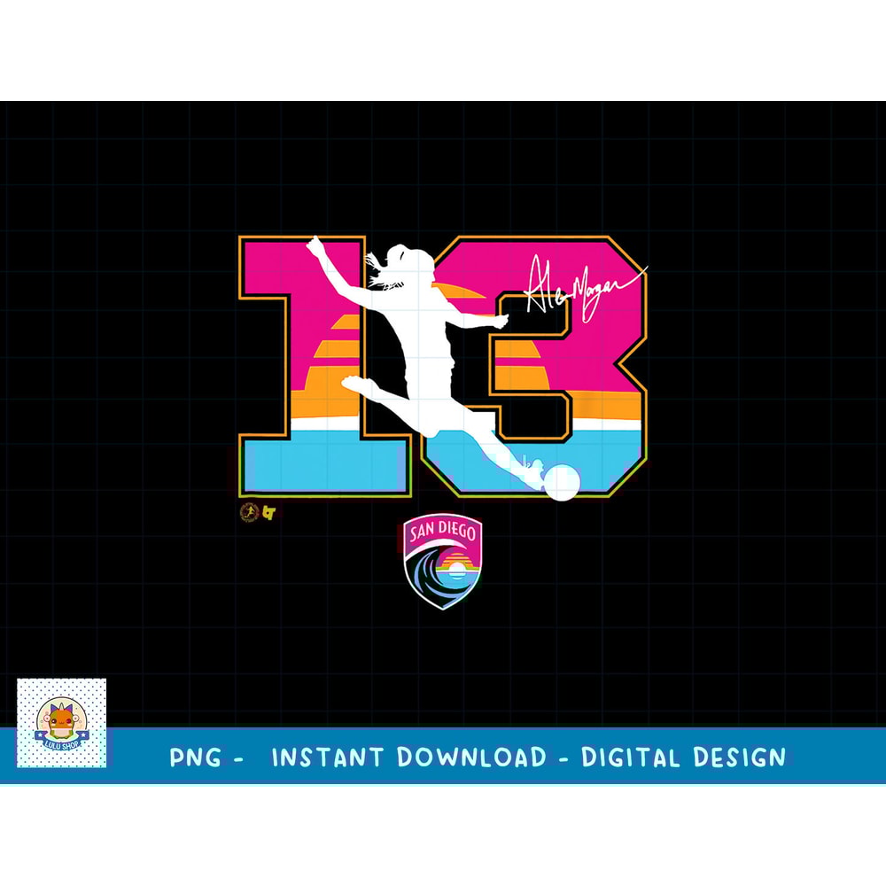Alex Morgan 13 San Diego Wave FC - NWSL Soccer png, sublimation copy.jpg