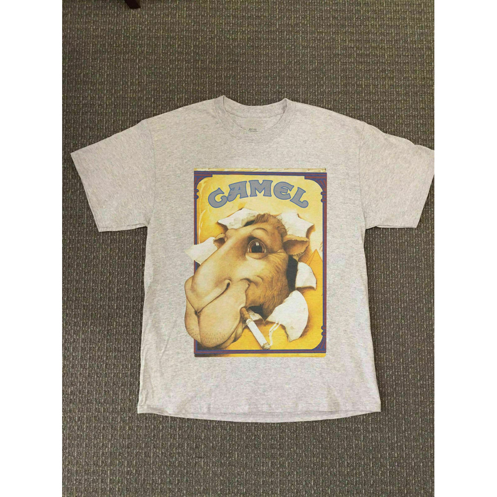 Heather Gray Joe Camel Cigarettes T-Shirt NWOT Men's Tshirt Size USA Unisex - 1.jpg
