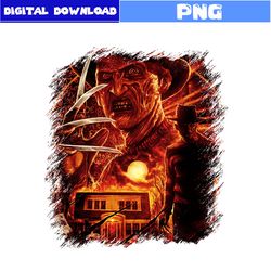 Halloween Freddy Krueger Png, Freddy Krueger Png, Halloween Png, Horror Movie Png, Cartoon Png, Png Digital File