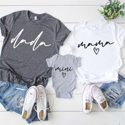 mothers day shirt, mama mini shirt, matching mothers day shirt, matching family shirts, matching mommy and me shirts, mo