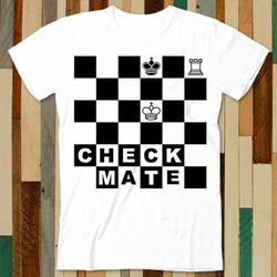chess master check mate queen castle t shirt adult unisex men women retro design tee vintage top a4731