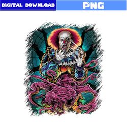 halloween pennywise png, pennywise png, halloween png, horror movie png, cartoon png, png digital file
