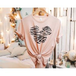 zebra minnie mickey shirt, mickey minnie valentine shirt, disney couple shirt, disney safari mickey and minnie ears, val