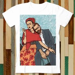 frida kahlo vincent van gogh t shirt adult unisex men women retro design tee vintage top a4948