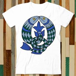 medieval celtic knot fish fishy fishing dad fathers day t shirt adult unisex men women retro design tee vintage top a472