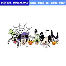 Mickey Halloween Svg, Mickey And Friends Svg, Mickey Mouse Svg, Halloween Svg, Disney Svg, Png Eps Digital File