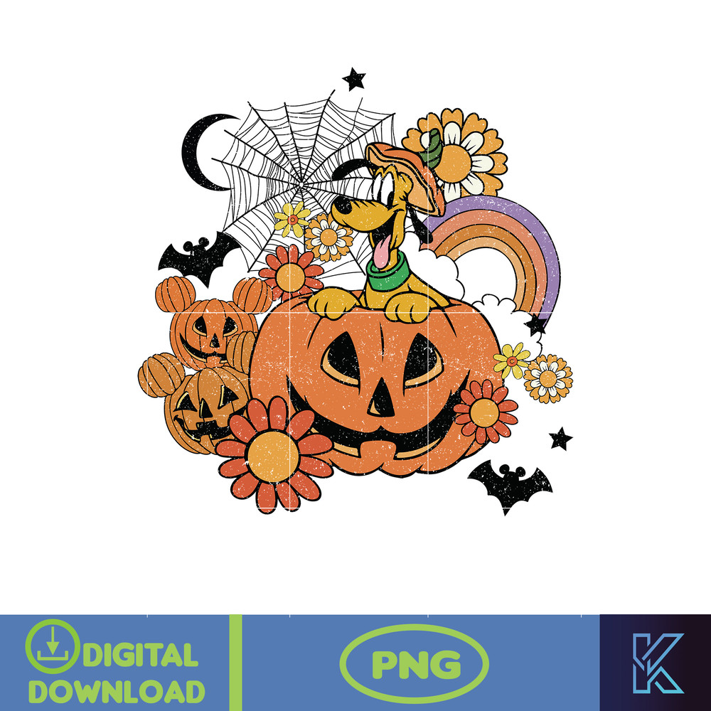 Retro Halloween Floral Png, Retro Halloween Png, Mouse And Friend Png, Groovy Halloween Png, Spooky Png, Trendy Halloween Png (6).jpg
