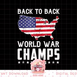back to back undefeated world war champs - 4th of july tank top copy