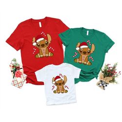 stitch christmas shirt,  disney christmas shirt, gingerbread stitch christmas shirt, disney stitch shirt, gingerbread co