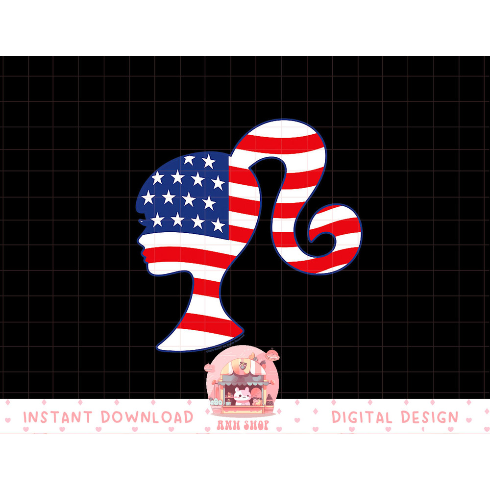 Barbie - Americana Flag Silhouette png, sublimation copy.jpg