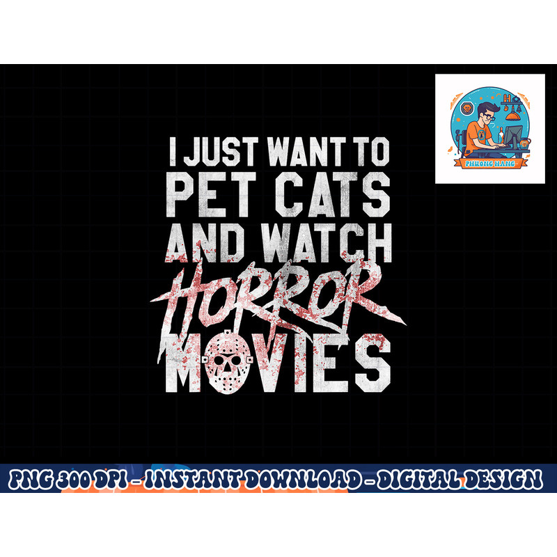 Funny Horror Movie Fan - Halloween Cat Lover Gift png, sublimation copy.jpg