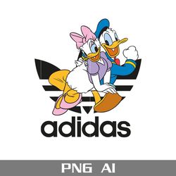 donald and daisy duck adidas png, adidas logo png, donald and daisy duck png, adidas disney png, ai digital file