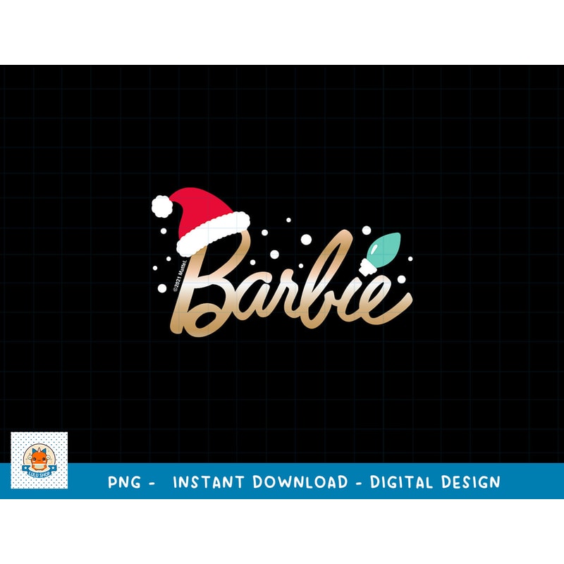 Barbie - Christmas - Logo Santa Hat png, sublimation copy.jpg