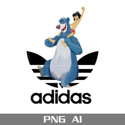 baloo adidas png, adidas logo png, baloo png, disney adidas png, ai digital file