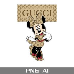 minnie gucci style logo png, minnie fashion brand png, disney gucci png, gucci logo png, ai digital file