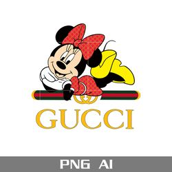 minnie gucci png, disney gucci png, minnie gucci fashion brand png, gucci logo png, ai digital file