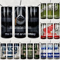 32 car tumbler wrap bundle - mercedes/bm/ferrari tumbler designs -png sublimation printing design - 20oz tumbler designs