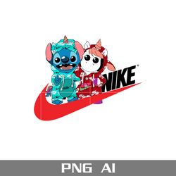 stitch and unicorn nike png, stitch and unicorn png, nike swoosh logo png, ai digital file
