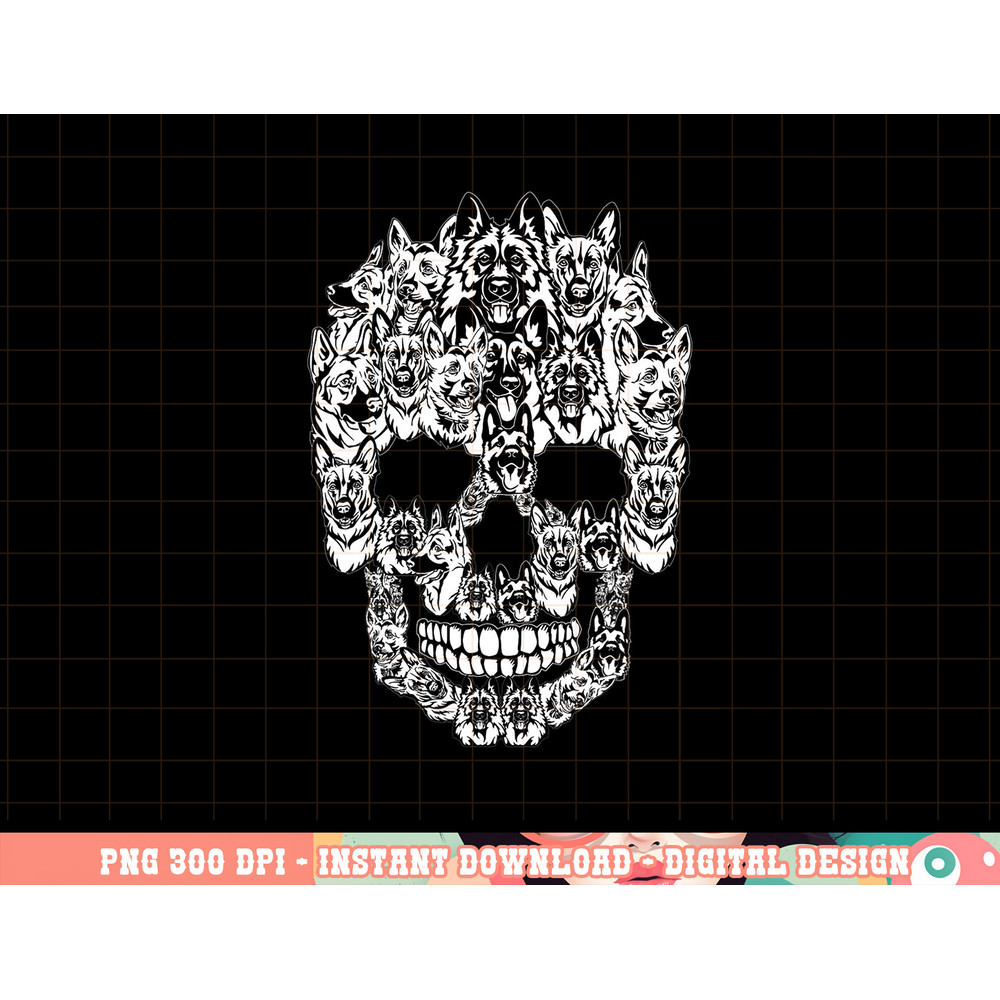 German Shepherd Dog Graphic Halloween Skull Costumes png, sublimation copy.jpg