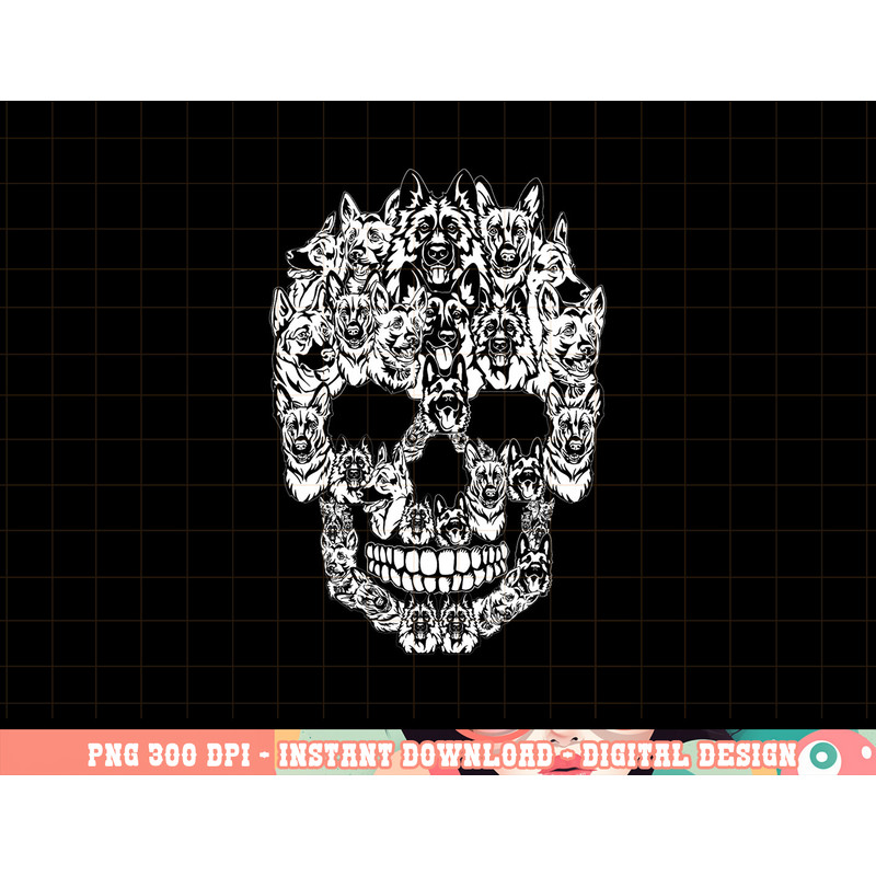 German Shepherd Dog Graphic Halloween Skull Costumes png, sublimation copy.jpg