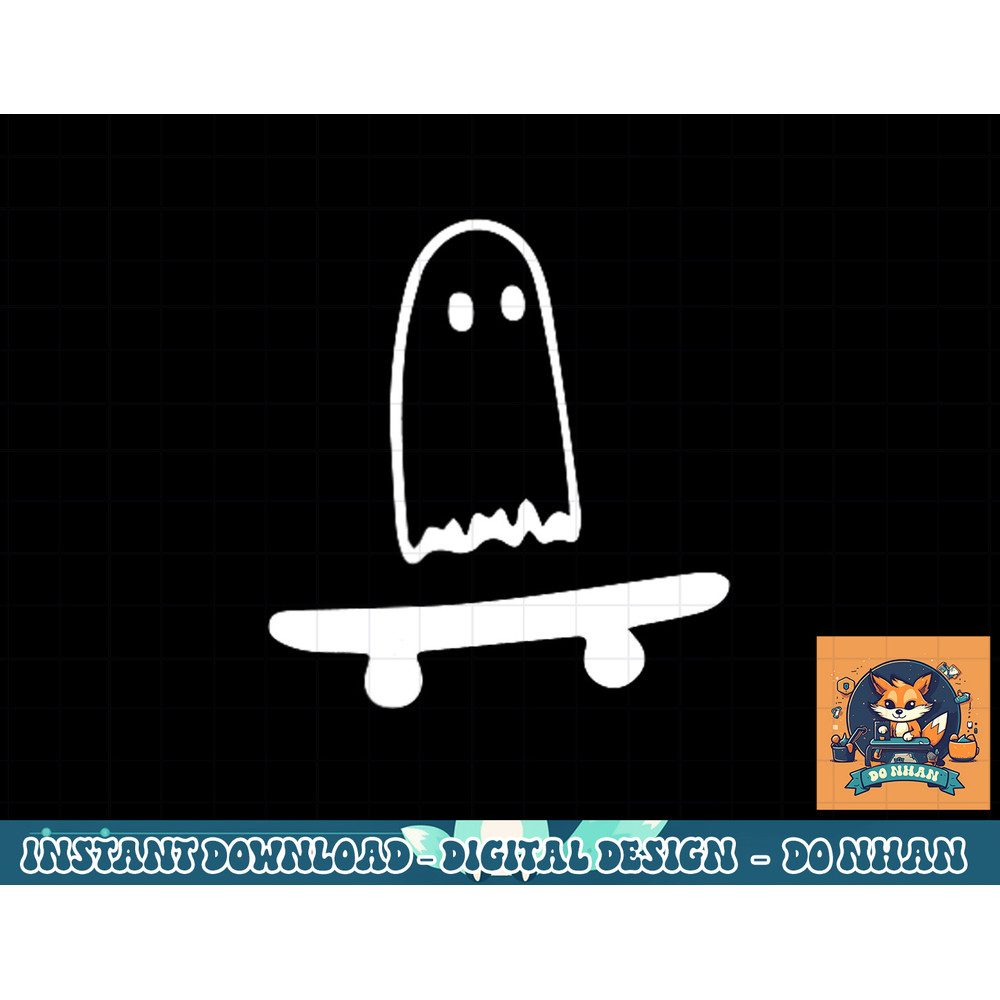 Ghost Skateboard Lazy Halloween Costume Funny Skateboarding png, sublimation copy.jpg