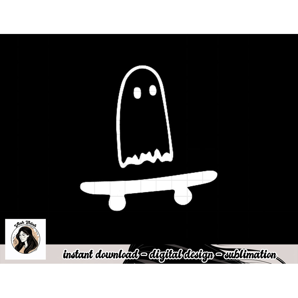 Ghost Skateboard Lazy Halloween Costume Funny Skateboarding png, sublimation copy.jpg