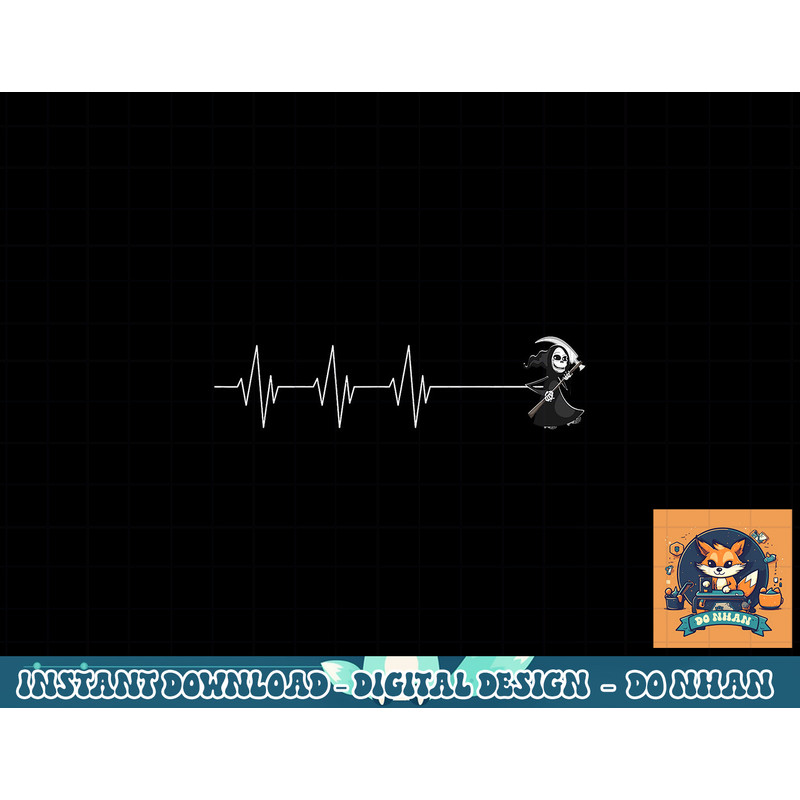 Grim Reaper Heartbeat EKG Black Humor Death Halloween png, sublimation copy.jpg