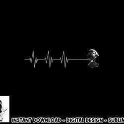 grim reaper heartbeat ekg black humor death halloween png, sublimation copy
