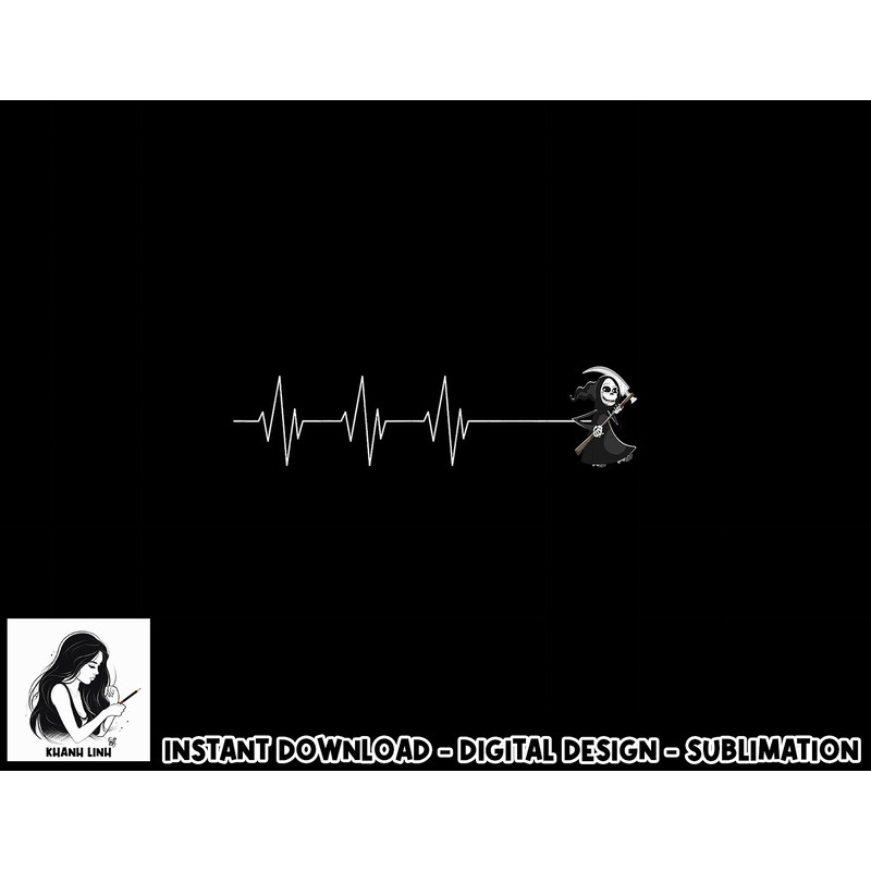 Grim Reaper Heartbeat EKG Black Humor Death Halloween png, sublimation copy.jpg